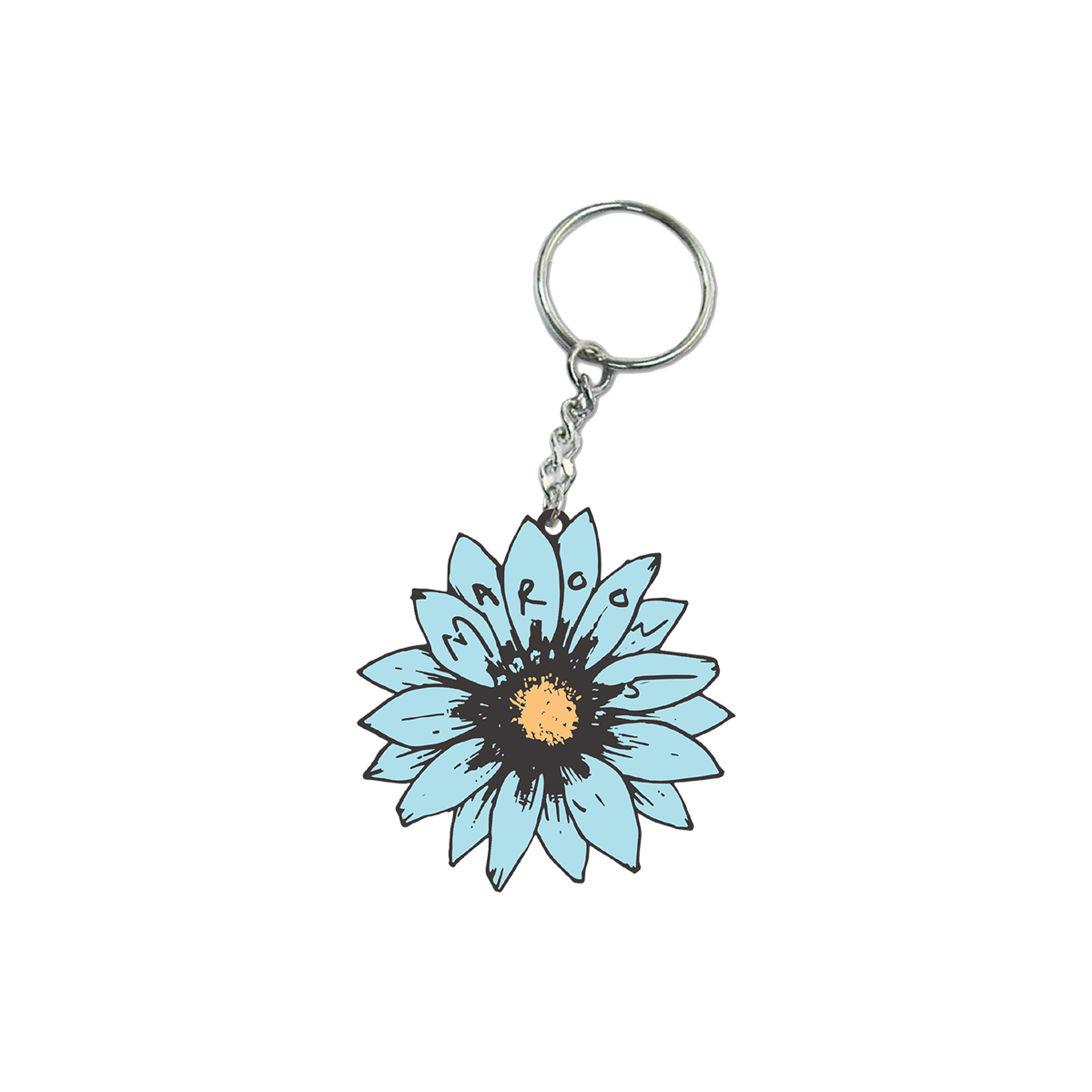 Blue Flower Keychain