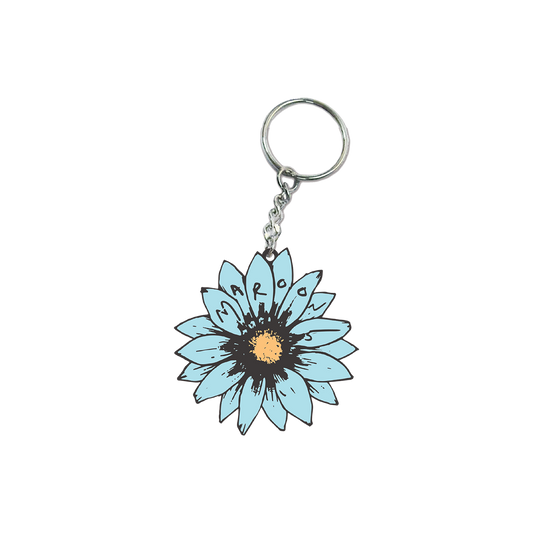 Blue Flower Keychain
