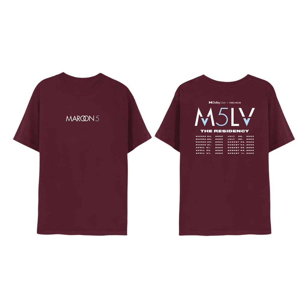 M5LV Maroon Tee – Maroon 5