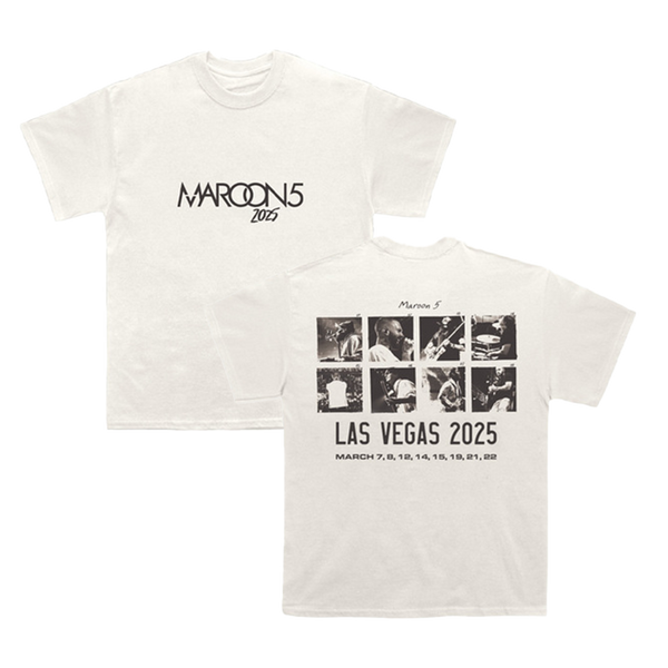 MAROON5 Tシャツ マルーン5 ホワイト プリント 2025アジアツアー MAROON5 Tシャツ マルーン5 ホワイト プリント 2025アジアツアー