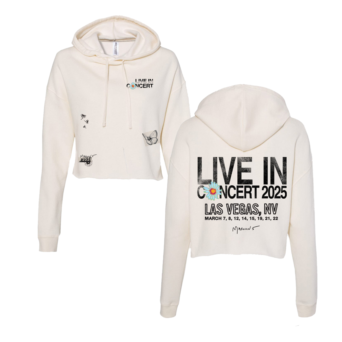 M5LV 2025 Live in Concert Cropped Hoodie