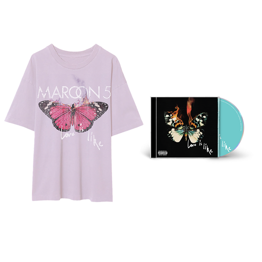 Love Is Like Tee - Lilac & Love Is Like - Store Exclusive CD (Signed)